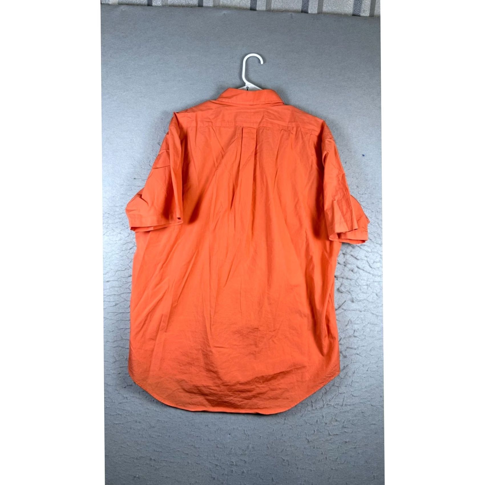 Ralph Lauren Ralph Lauren Orange Button Down Shirt Mens L Classic Fit Short Sleeve Pony Size US L / EU 52-54 / 3 - 3 Thumbnail