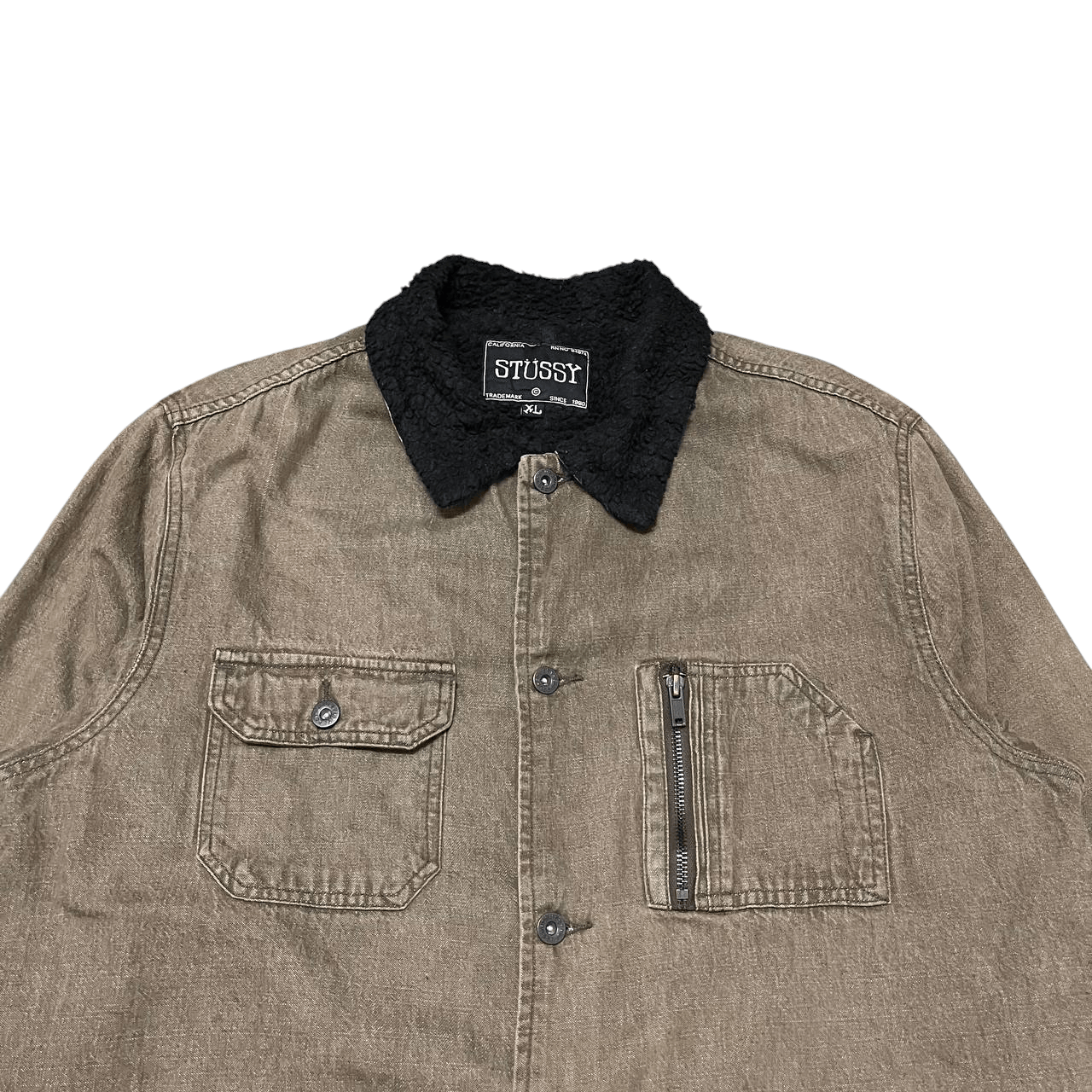 Stussy Vintage Stussy Sherpa Lined Jacket Size US XL / EU 56 / 4 - 2 Thumbnail