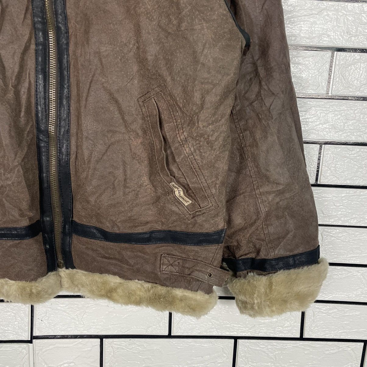 Japanese Brand Stocker Point B3 Shearling Sheepskin Bomber Jacket Size US M / EU 48-50 / 2 - 4 Thumbnail