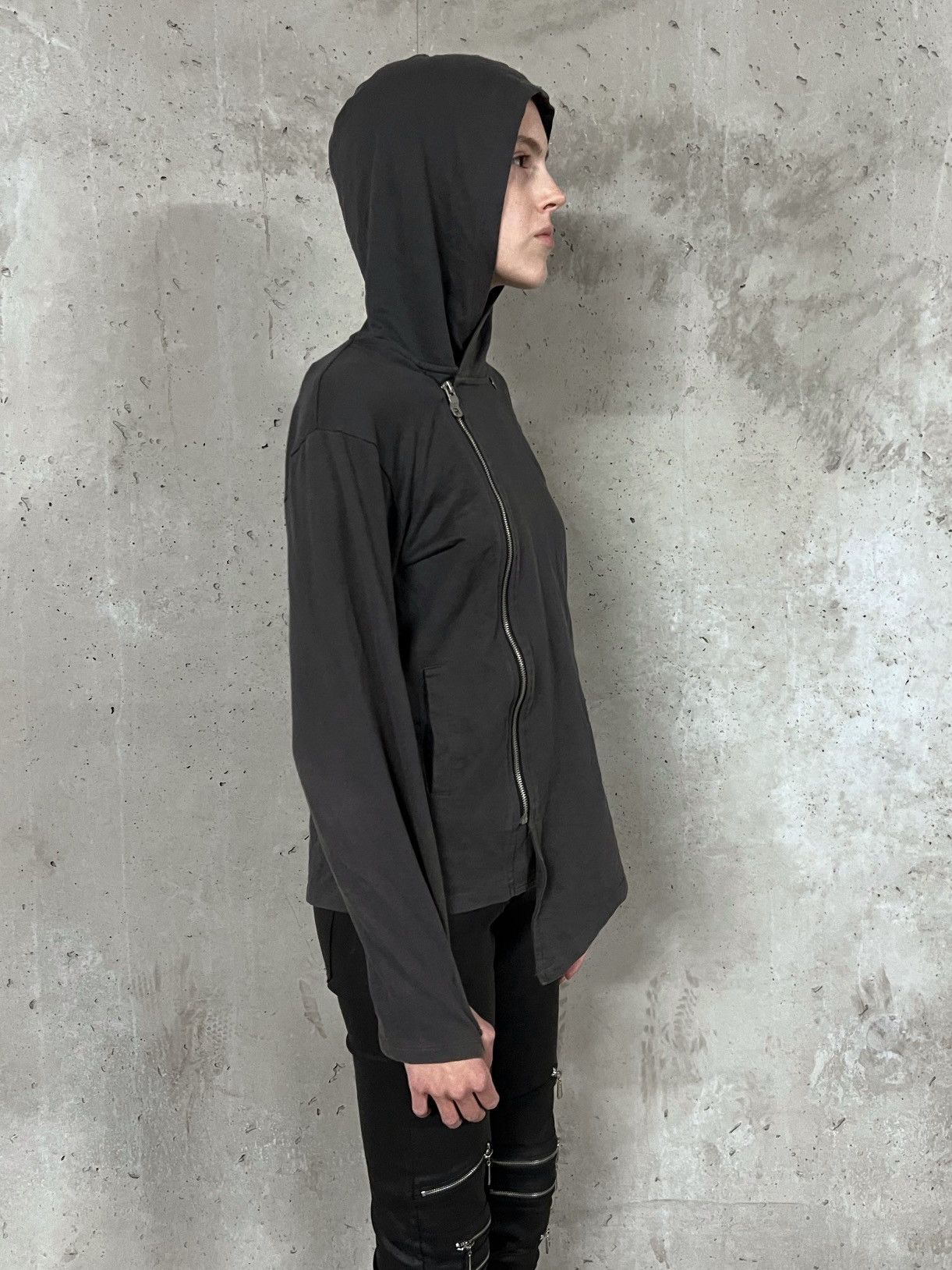 Other Thumb Hole Asymmetrical Zip Hoodie Size S / US 4 / IT 40 - 1 Thumbnail