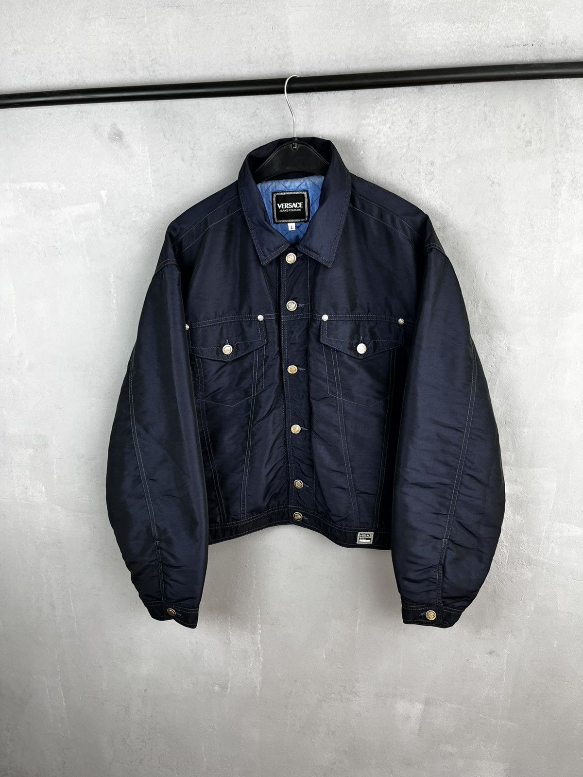 Versace Jeans Couture Versace bomber jacket vintage 90s Size US L / EU 52-54 / 3 - 1 Thumbnail