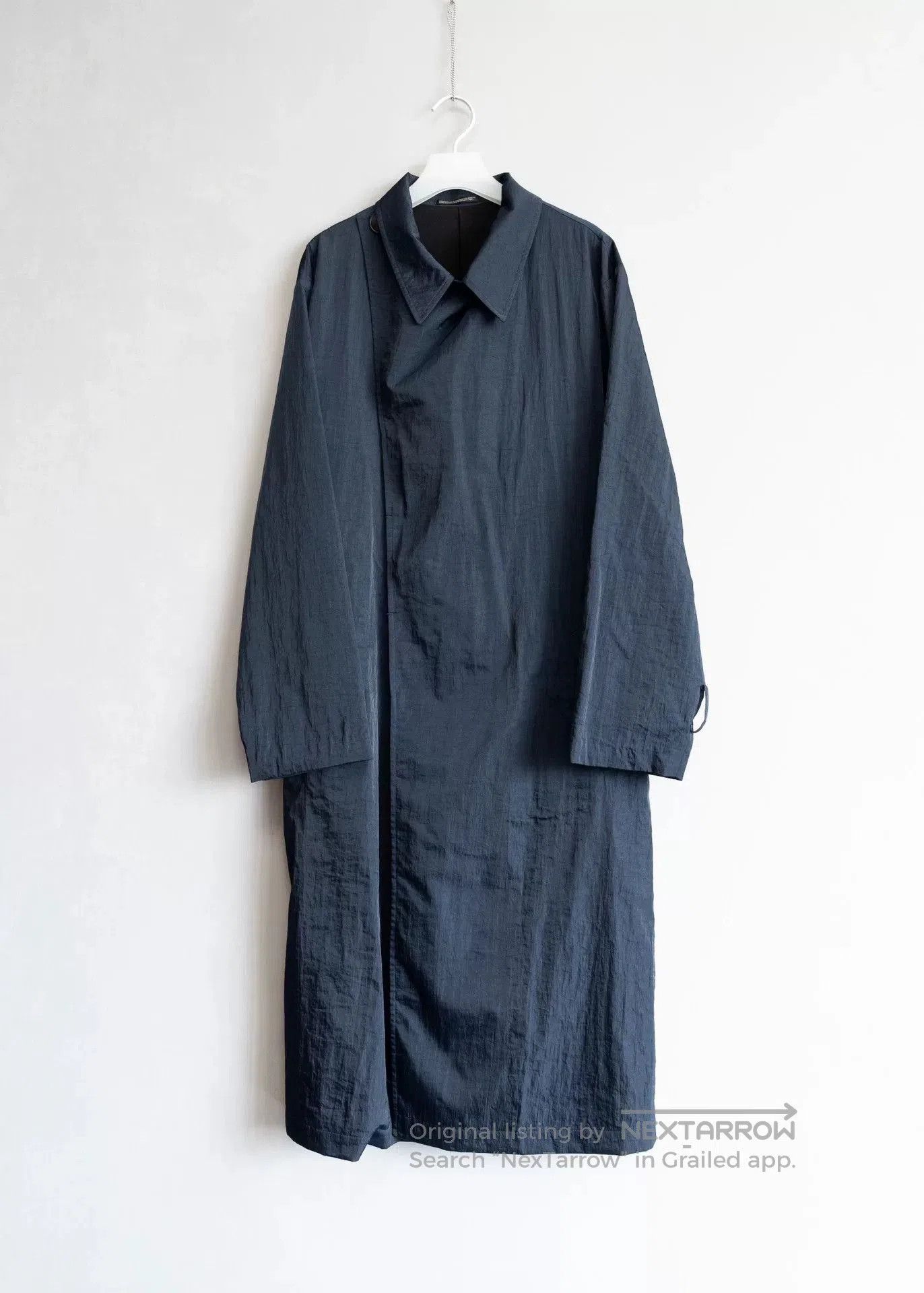 Yohji Yamamoto Yohji Yamamoto Nylon Drape Coat. Size US S / EU 44-46 / 1 - 1 Thumbnail