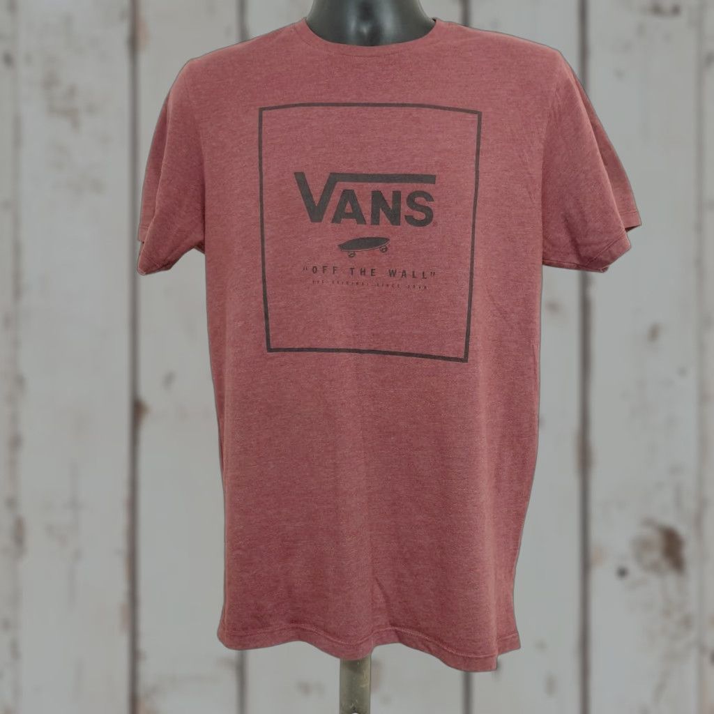 Vans Vans Off The Wall Tshirt Men’s Size M Maroon The Original Since 1966 Skater Shirt Logo Crew Neck Medium Red Size US M / EU 48-50 / 2 - 1 Thumbnail