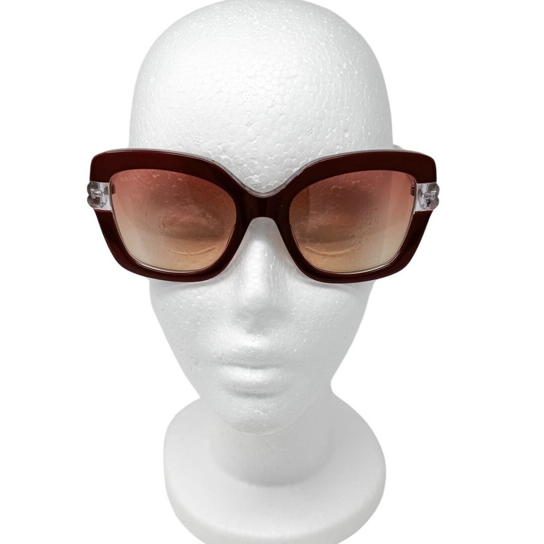 Bally Bally Oversized Square Butterfly Sunglasses Bordeaux w/ case Size ONE SIZE - 3 Thumbnail