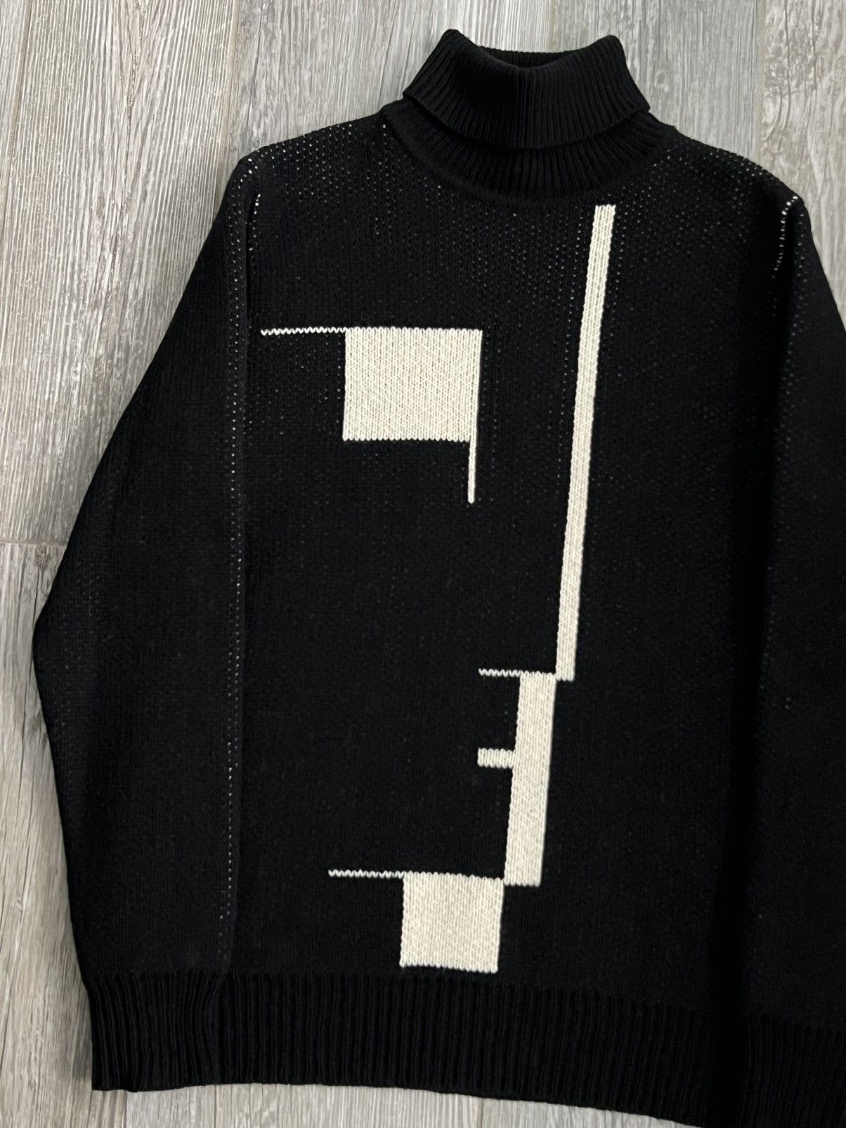 Raf Simons AW2003-2004 Raf Simons Closer Bauhaus Runway Knit Turtleneck Size US XL / EU 56 / 4 - 5 Thumbnail