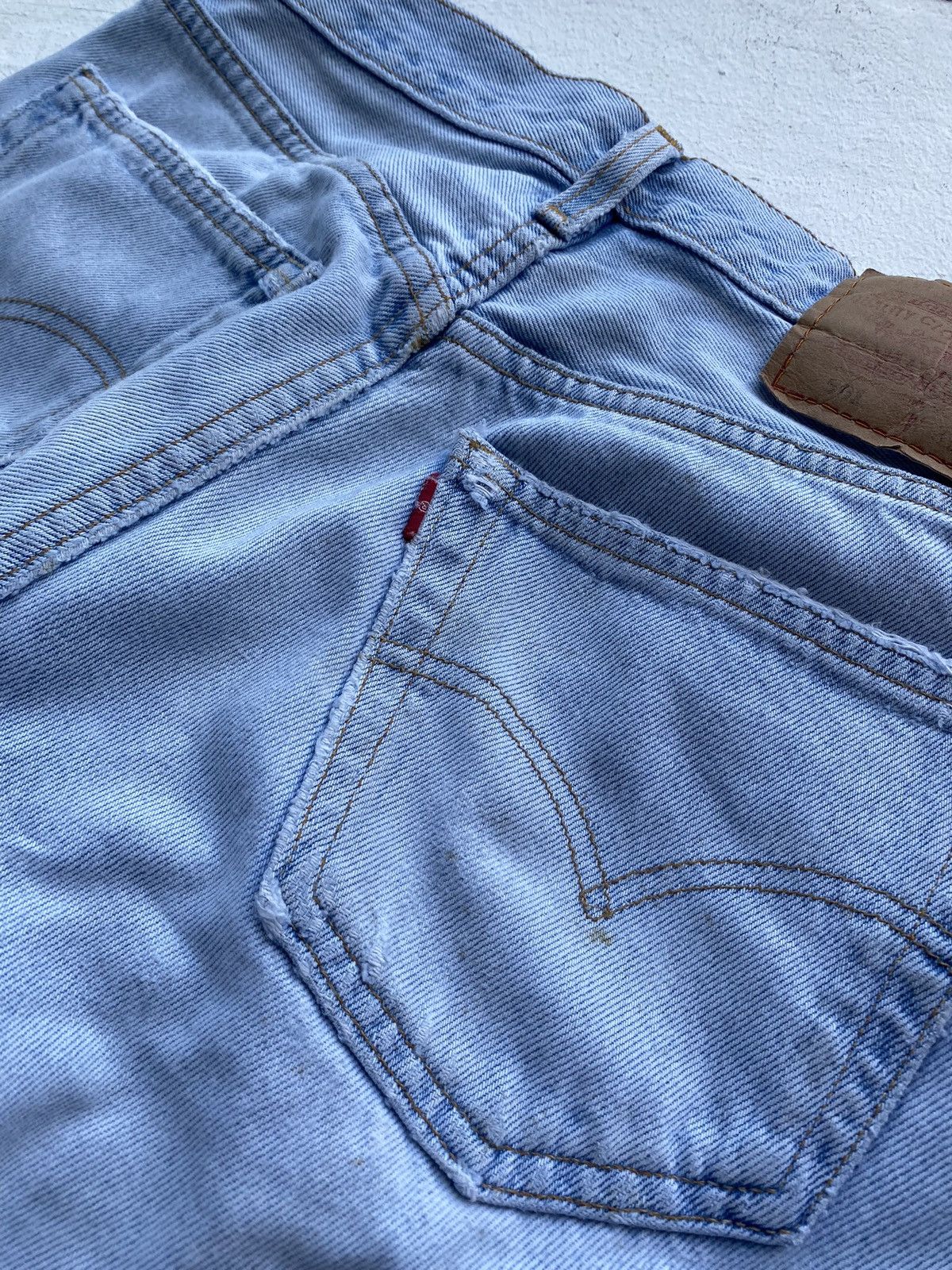 Levi's 🔥VNTG LEVIS 501 LIGHT WASHED DISTRESSED OG BLUE MENS JEANS Size US 30 / EU 46 - 9 Thumbnail