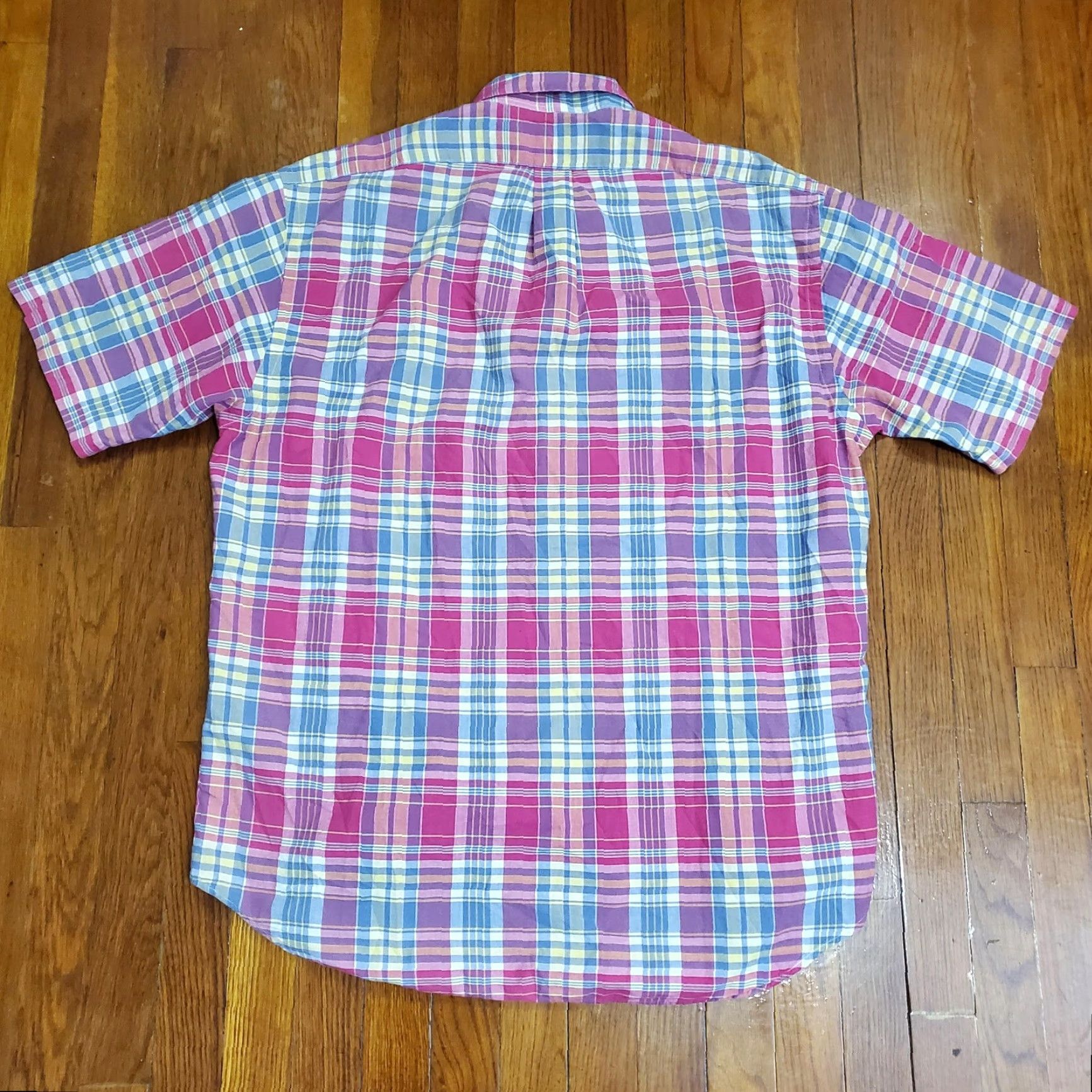 Ralph Lauren Ralph Lauren Blake Shirt Mens L Plaid Short Sleeve Button-Down Cotton Casual Size US L / EU 52-54 / 3 - 6 Thumbnail
