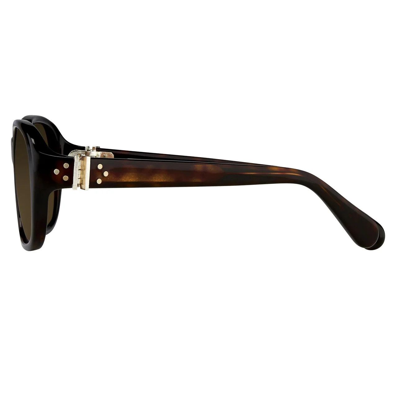 Ann Demeulemeester Ann Demeulemeester Sunglasses Oval Tortoise Shell and Brown Size ONE SIZE - 5 Thumbnail
