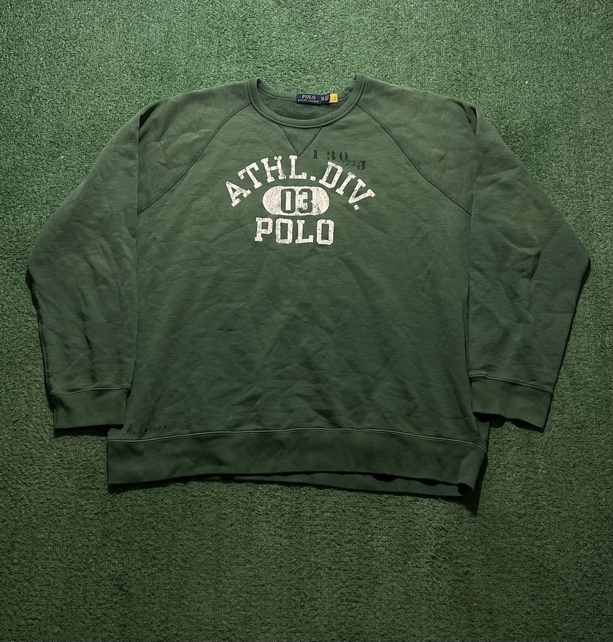 Polo Ralph Lauren Polo ralph lauren vintage sweatshirt khaki boxy Size US XXL / EU 58 / 5 - 1 Thumbnail