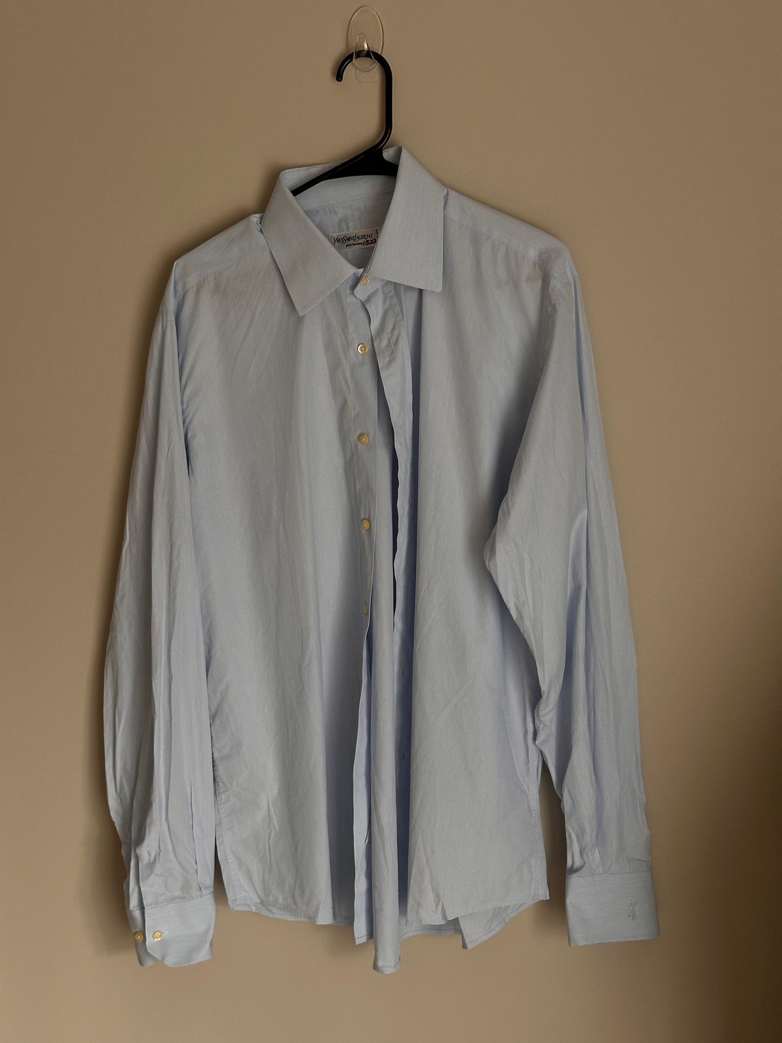 Yves Saint Laurent Yves Saint Laurent (YSL) Pour Homme Dress Shirt Size US XL / EU 56 / 4 - 7 Thumbnail