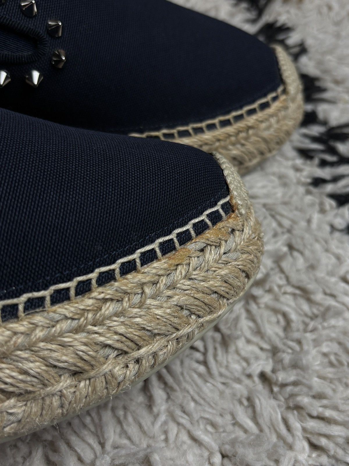 Christian Louboutin Christian Louboutin Spiked Espaboat Espadrille Luxury Shoes Size US 9 / IT 39 - 9 Thumbnail