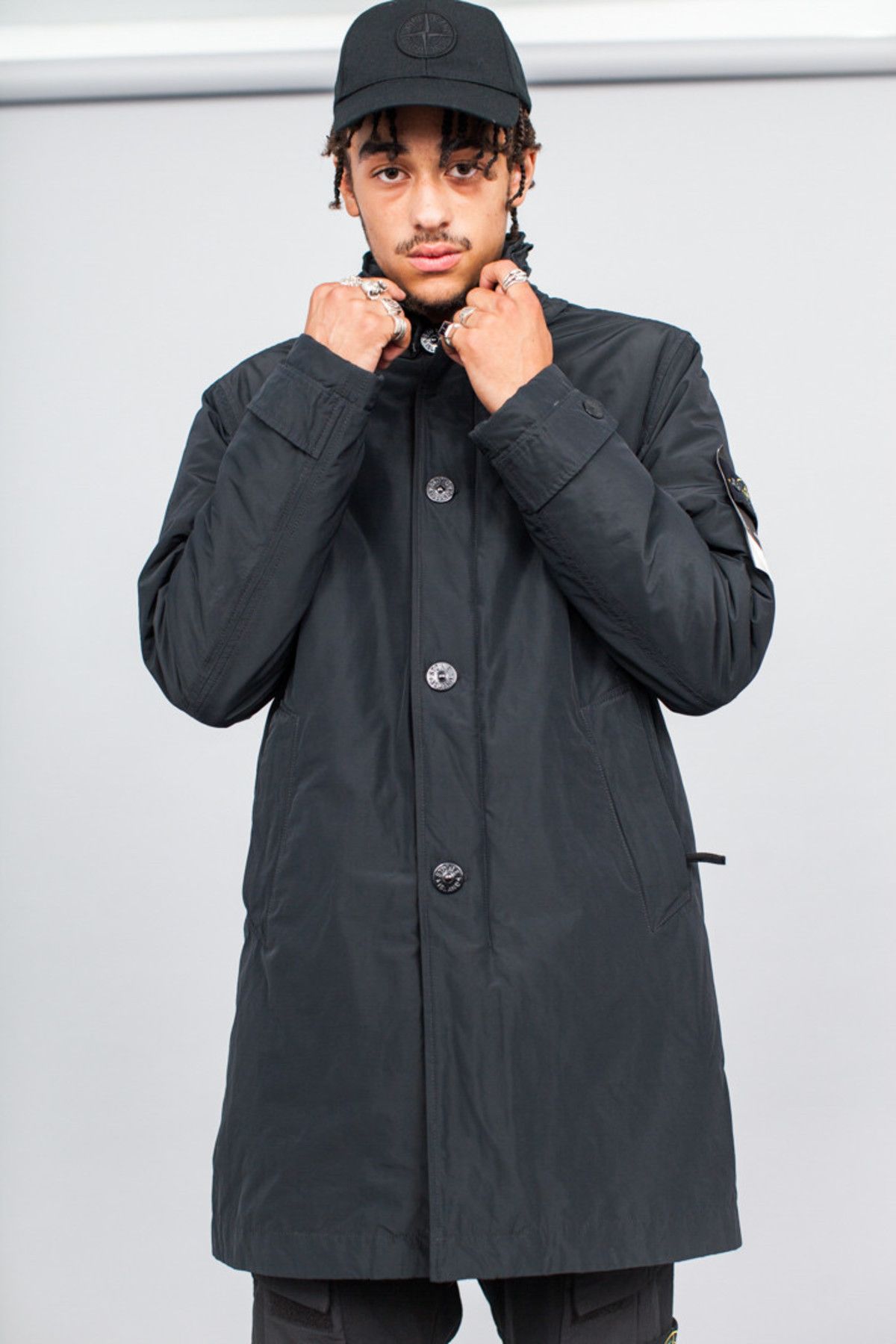Stone Island Stone Island Micro Reps Primaloft Long Coat Navy david rare Size US L / EU 52-54 / 3 - 11 Thumbnail