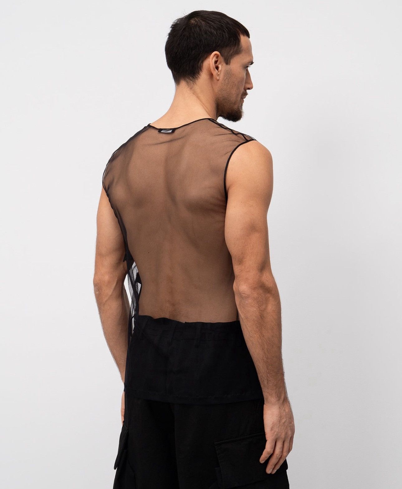 Ann Demeulemeester Ann Demeulemeester Mesh Ysewijn Top Size US L / EU 52-54 / 3 - 4 Thumbnail
