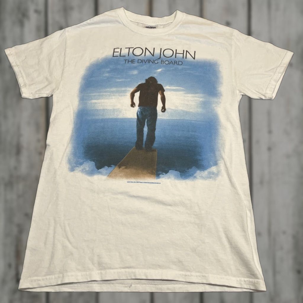 Elton John 2013 Tour T Shirt Men Small Double Sided Gildan
