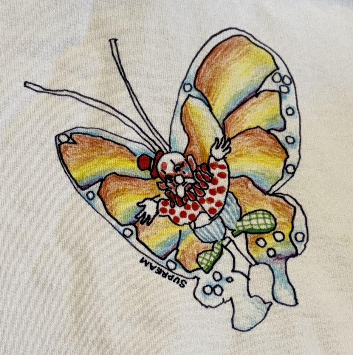 Supreme SUPREME GONZ BUTTERFLY HOODED SWEATSHIRT CREAM SMALL Size US S / EU 44-46 / 1 - 3 Thumbnail