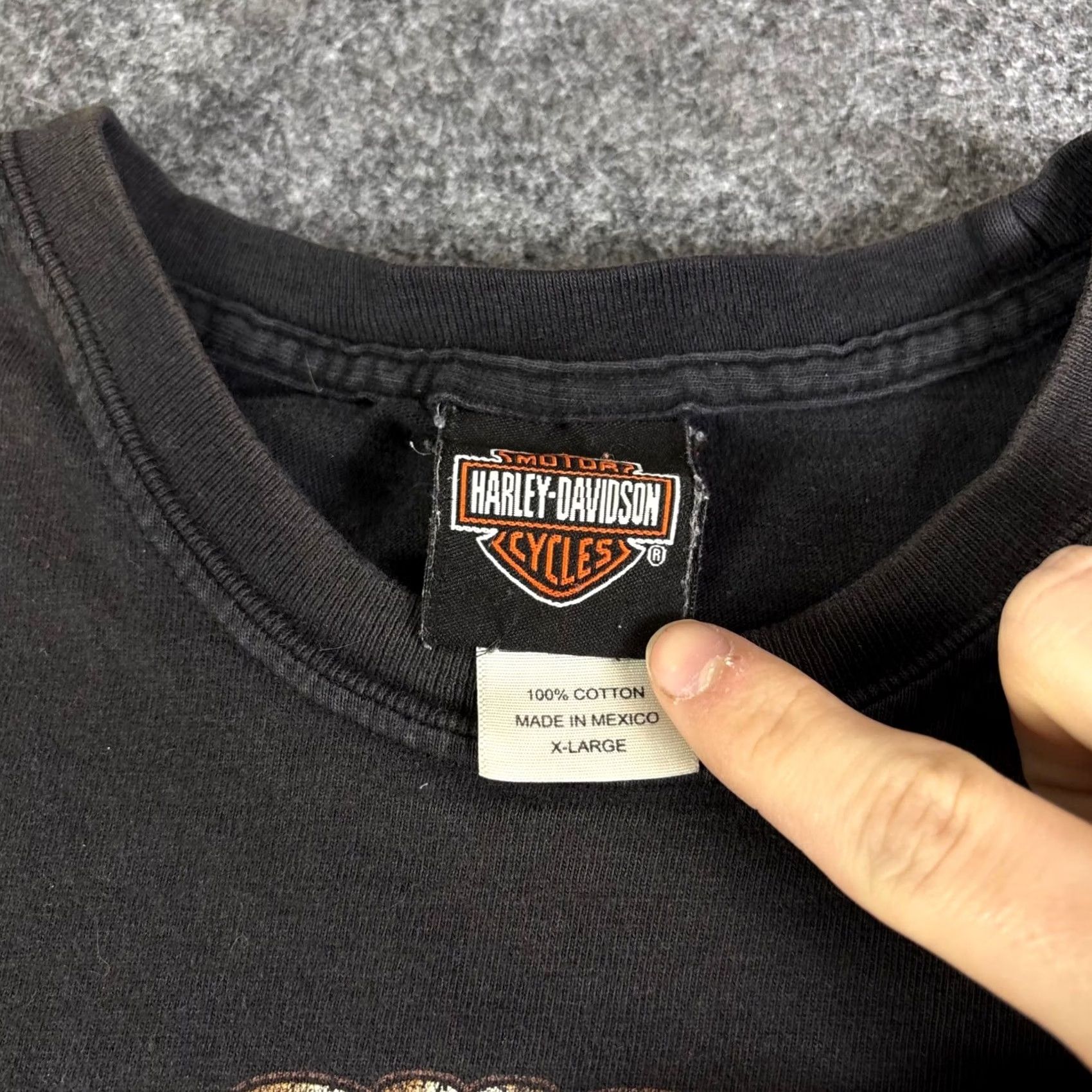 Harley Davidson VINTAGE Harley-Davidson T-Shirt XL Black Dillon Brothers Omaha Nebraska Graphic Print Crew Neck Short Sleeve Men Size US XL / EU 56 / 4 - 7 Thumbnail