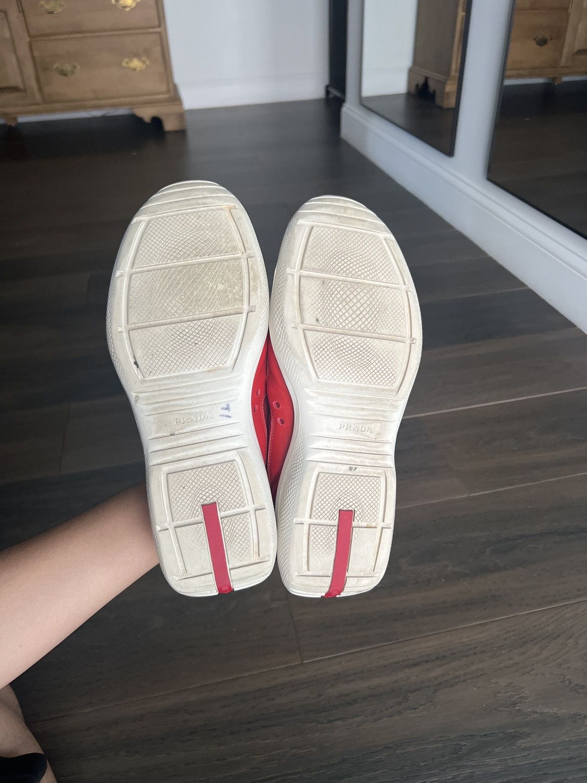 Prada 2000s Prada American Cup Sneakers Size US 8.5 / EU 41-42 - 5 Thumbnail