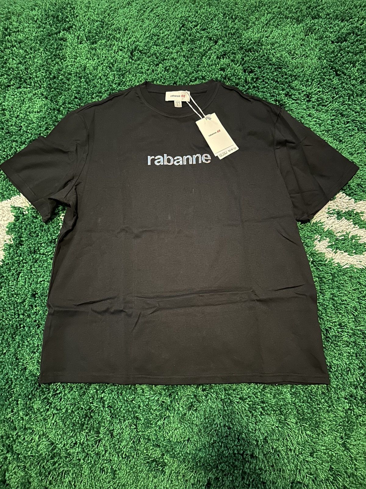 image of Rabanne X H&M Tee XL in Black, Men's