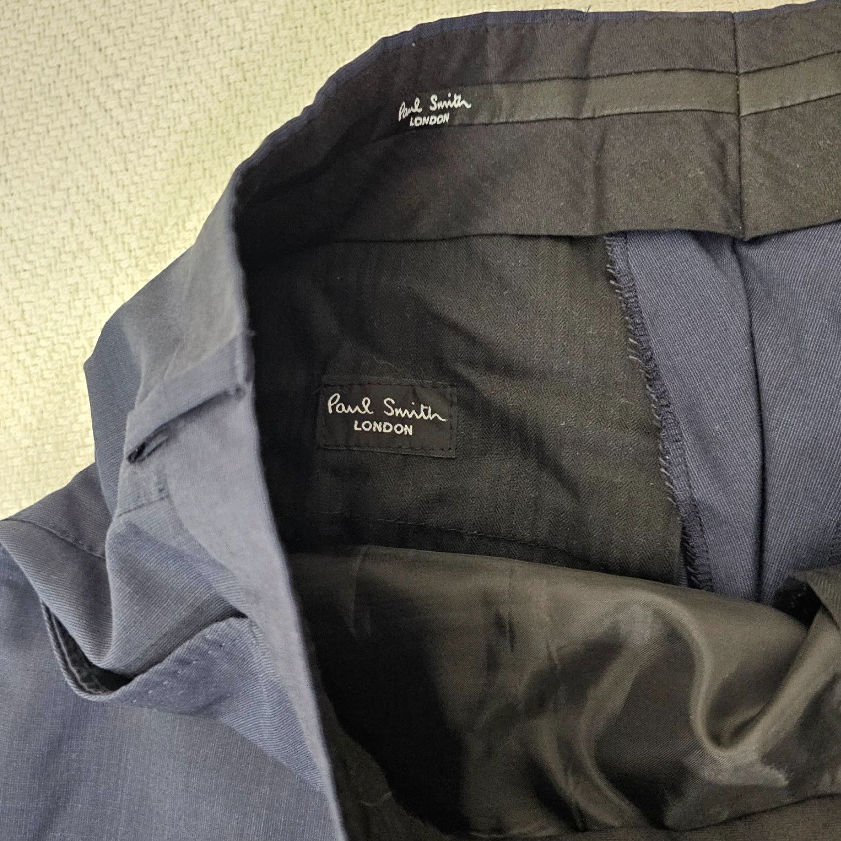 Paul Smith VINTAGE Paul Smith London Dress Pants Men L 44 Navy Straight Leg Suit Trousers Size 42R - 3 Thumbnail
