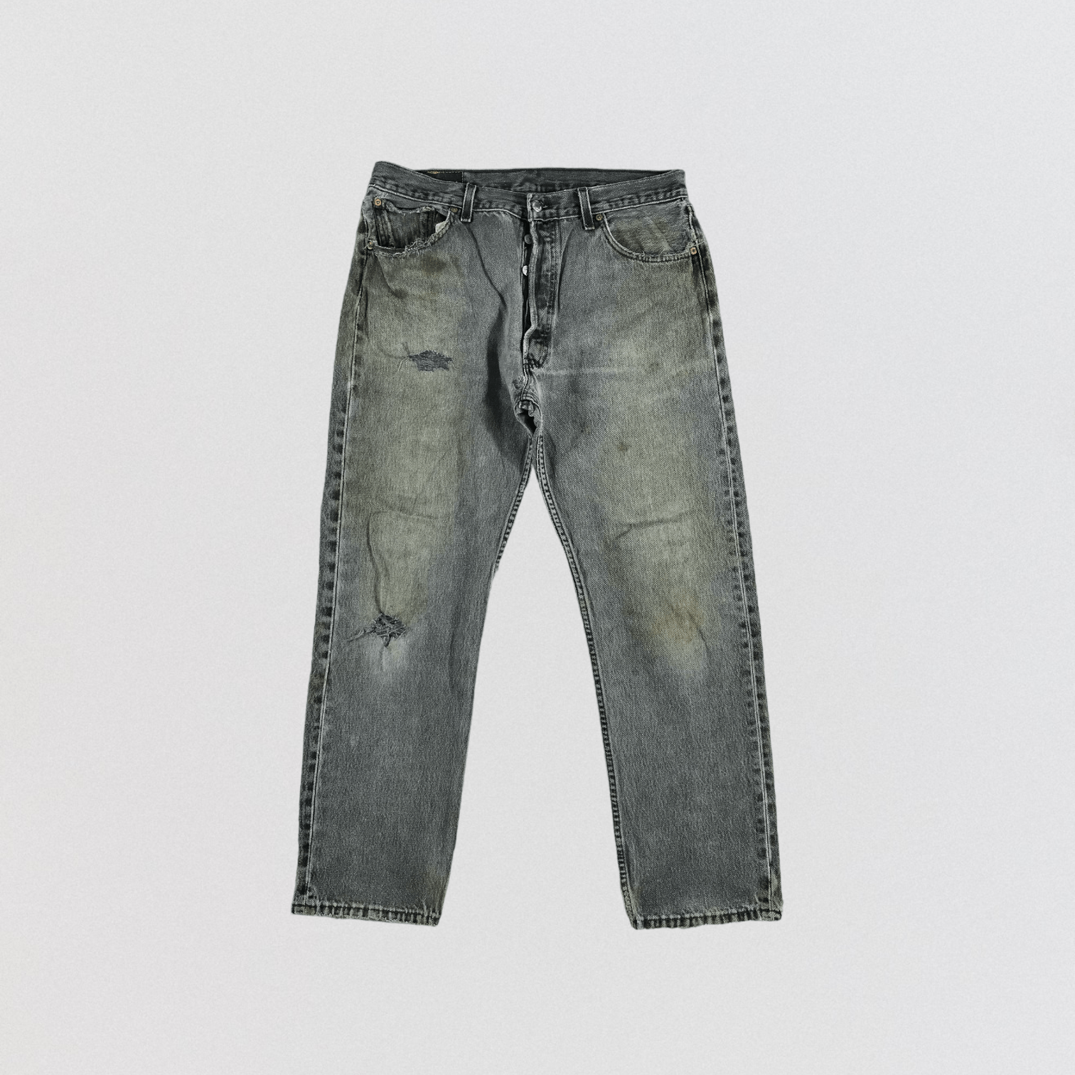 Vintage 90s Levis 501 Faded Black Jeans-JM2500