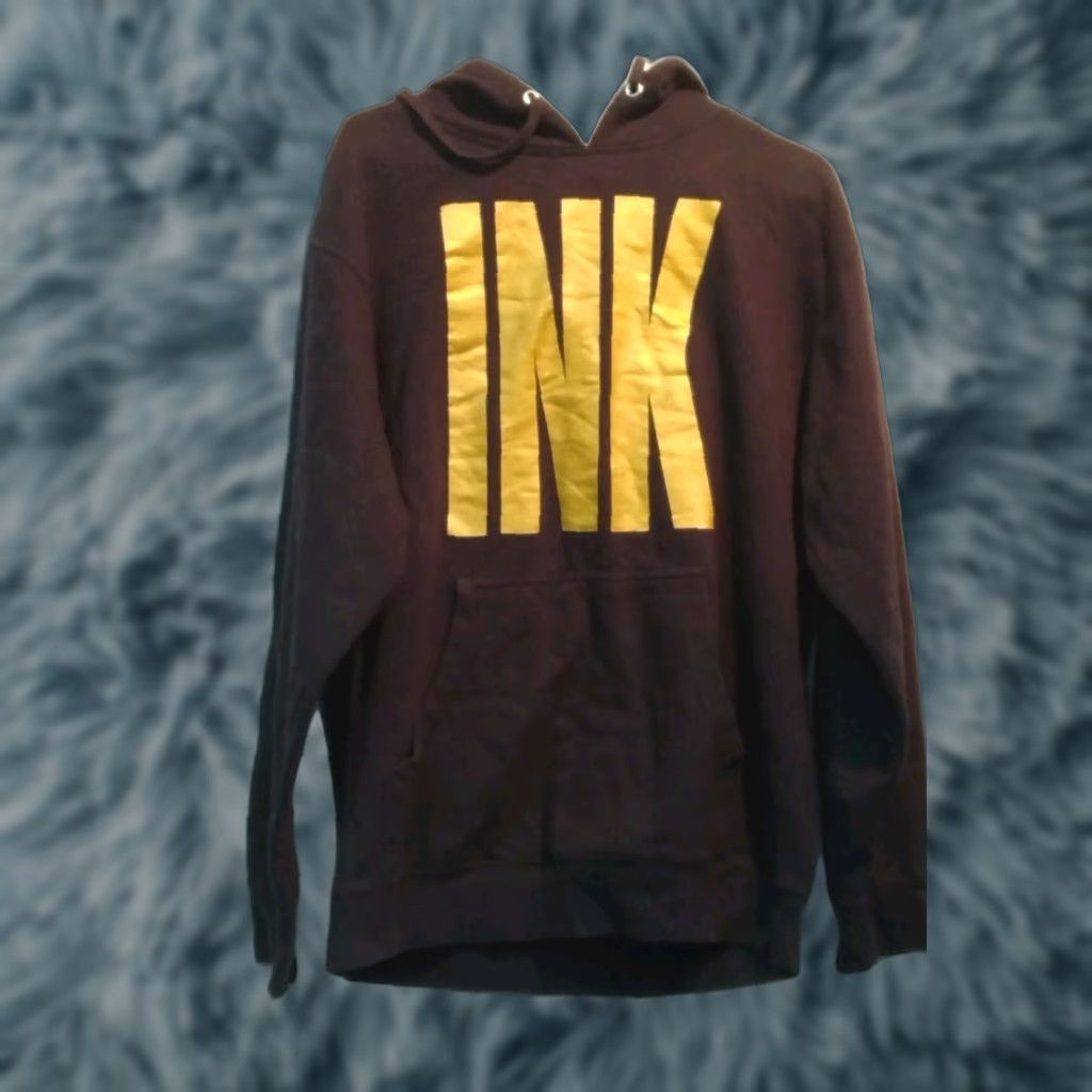 Brandblack Ink Addict Black Hoodie Medium 38" Chest Womens Tattoo Graphic Print Pullover Knit 100% Cotton Activewear Size XS / US 0-2 / IT 36-38 - 1 Thumbnail
