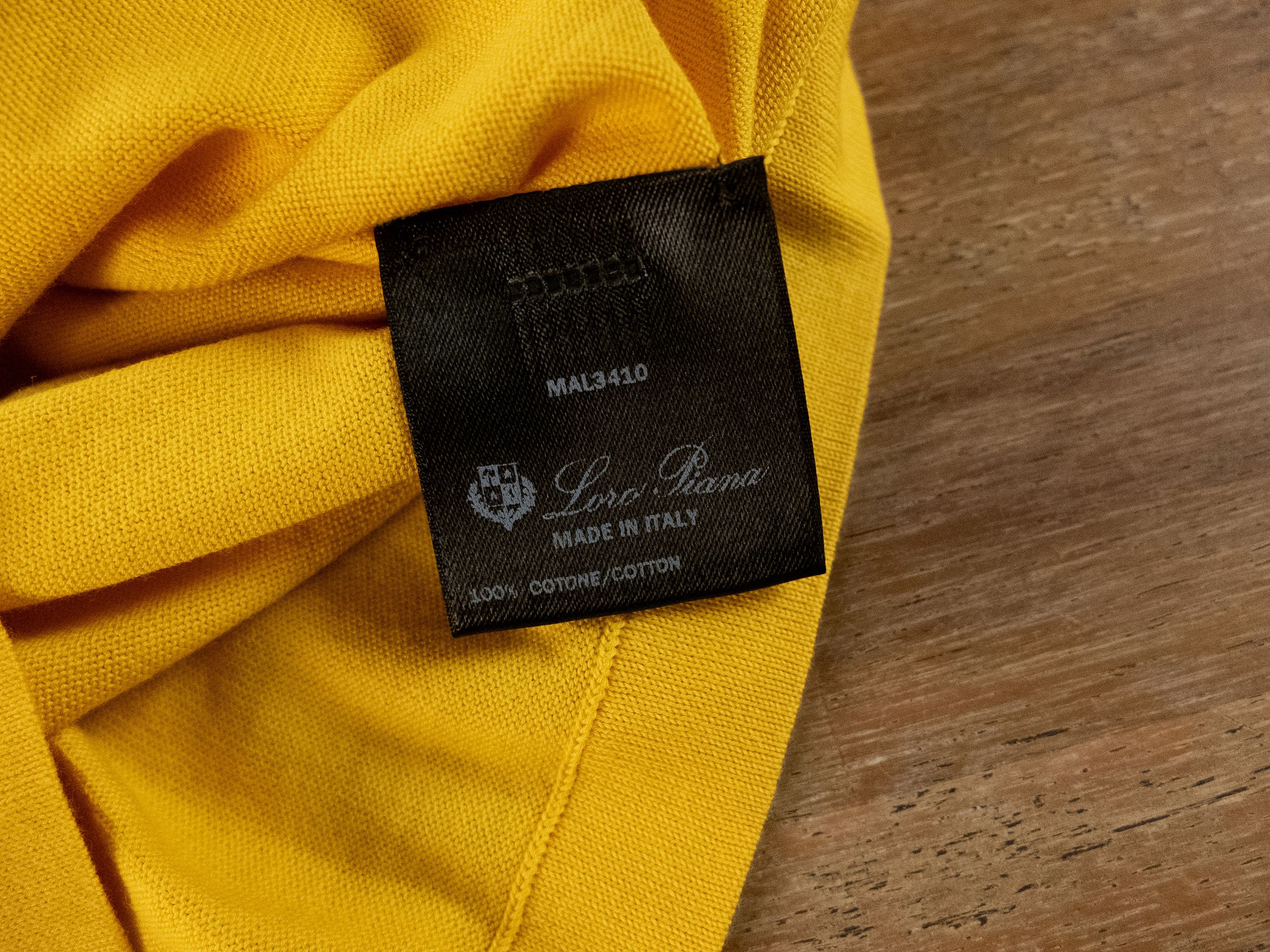 Loro Piana LORO PAINA Angera yellow knit cotton t-shirt 6 US / 42 IT Size M / US 6-8 / IT 42-44 - 6 Thumbnail