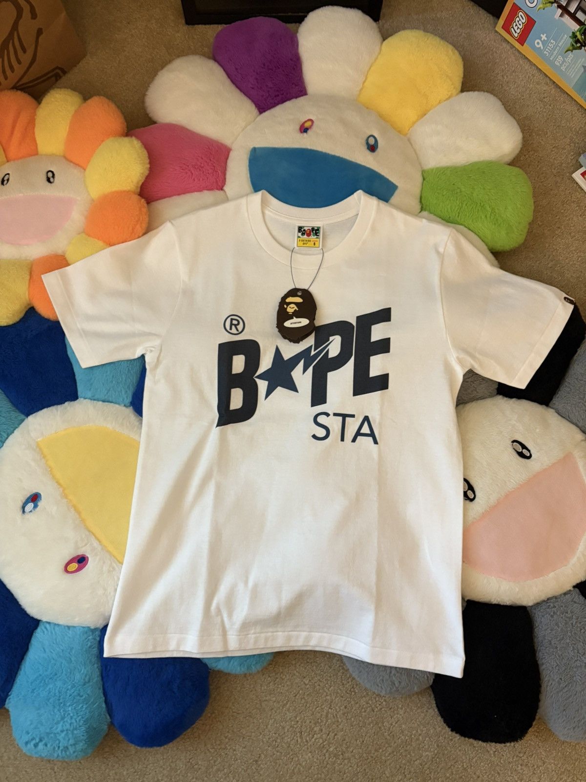 Bape *NEW* Denim BAPE STA Logo Tee Ladies Size S / US 4 / IT 40 - 1 Thumbnail