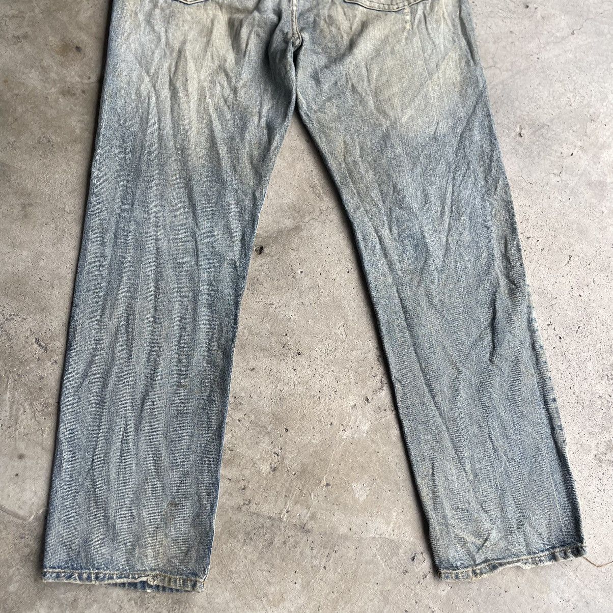 Vintage 🔥Joge Martin Patchworks Ripped Distress Dirty Denim Jeans Size US 36 / EU 52 - 6 Thumbnail