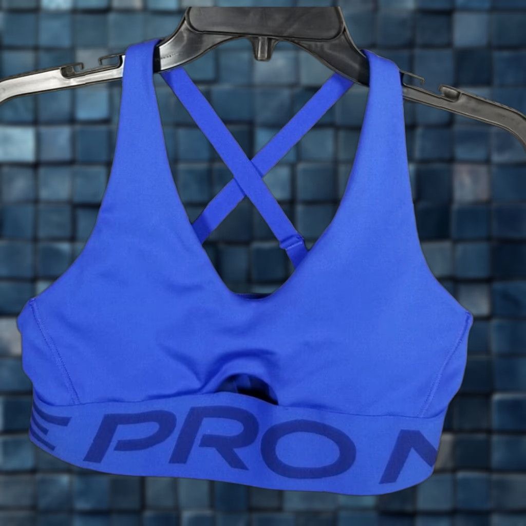 Nike Sports Bra Women's Small Blue Medium Support Padded Womens
