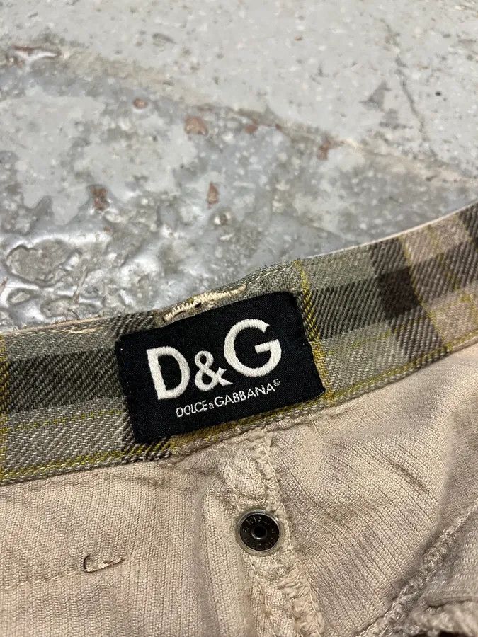 Dolce & Gabbana AW2004 Dolce & Gabbana Beige Corduroy Multi-Pocket Cargo Pants Size 26" / US 2 / IT 38 - 11 Thumbnail