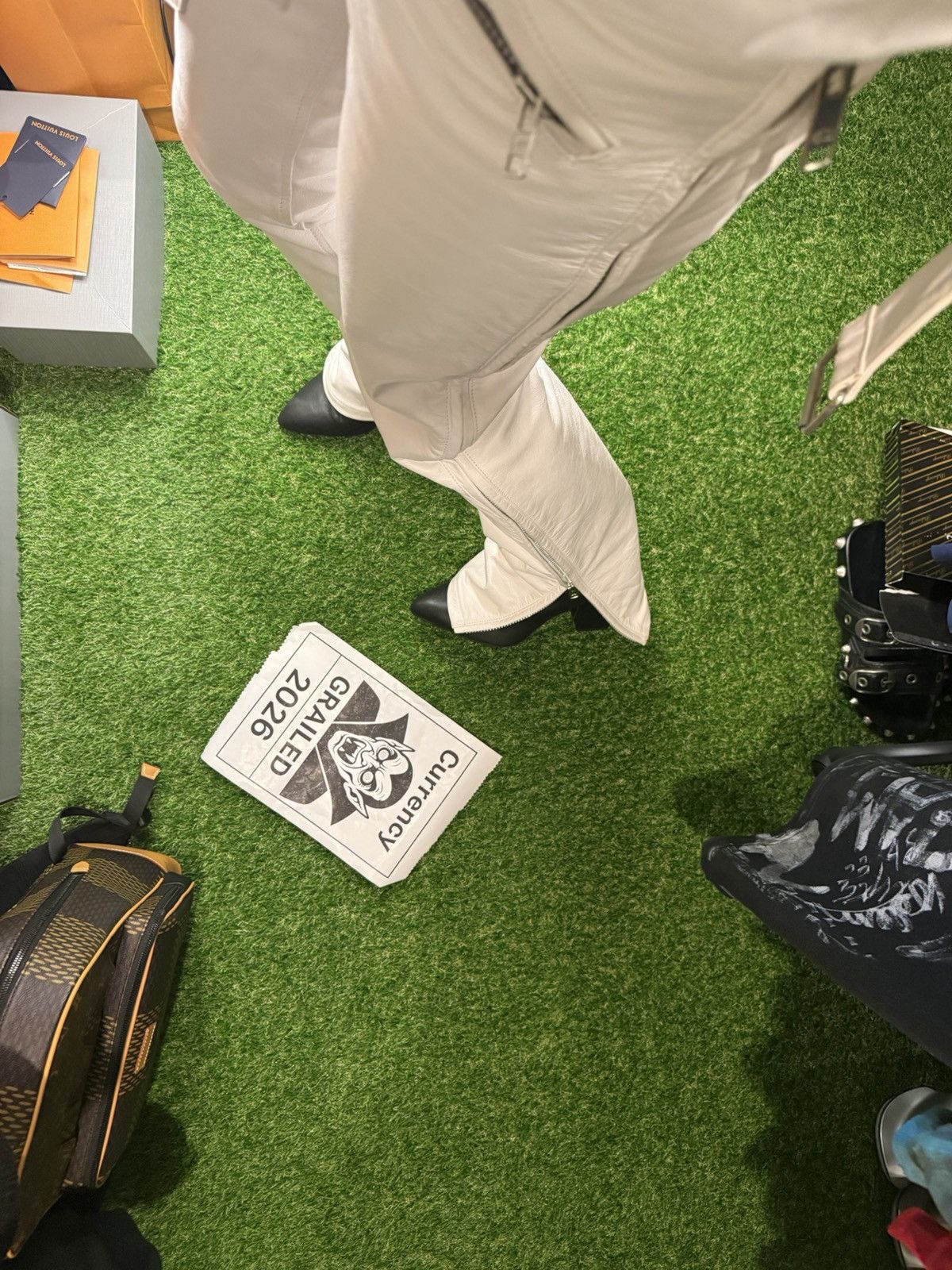 Balenciaga Balenciaga SS20 Look33 RUNWAY White Calf Leather Fetish Pant Size US 28 / EU 44 - 8 Thumbnail