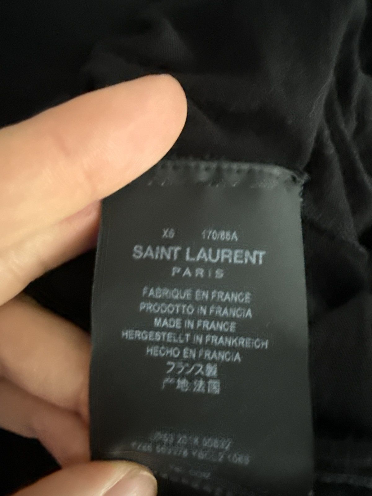 Saint Laurent Paris Saint Laurent logo Tee Size US XS / EU 42 / 0 - 3 Thumbnail