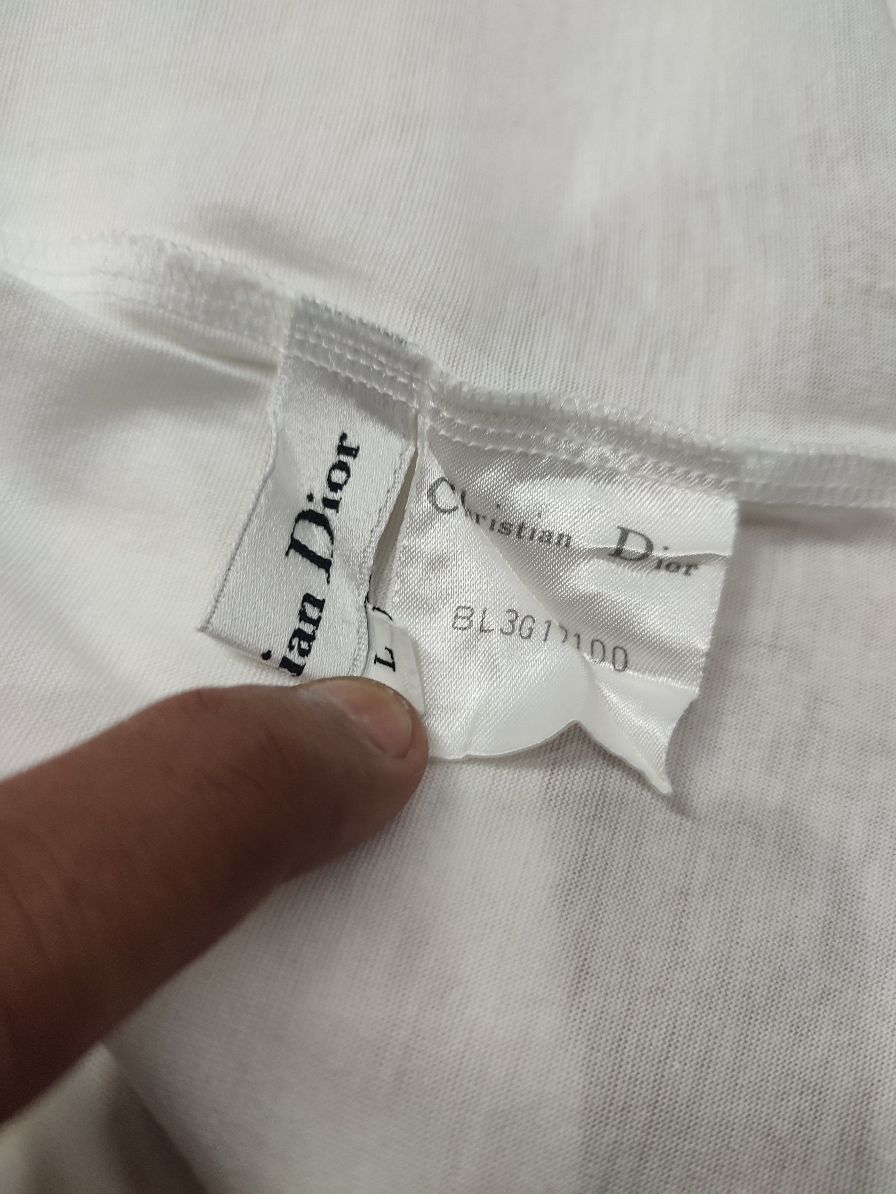 Christian Dior Monsieur Vtg Christian Dior💥Embroidered Logo Tshirt Size L / US 10 / IT 46 - 9 Thumbnail