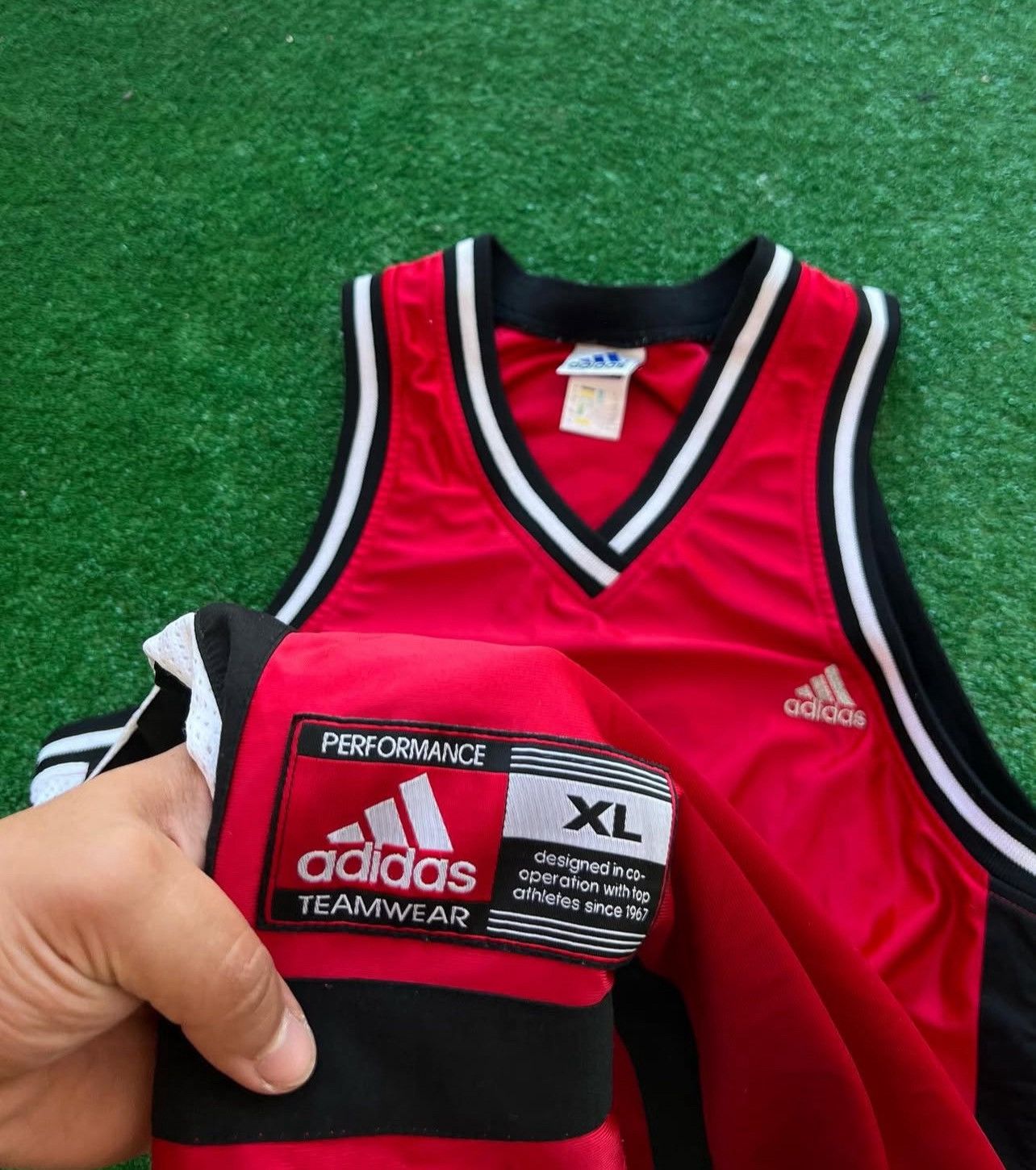 Adidas × Vintage Adidas Vintage 1990s Basketball Jersey Size US XL / EU 56 / 4 - 5 Thumbnail