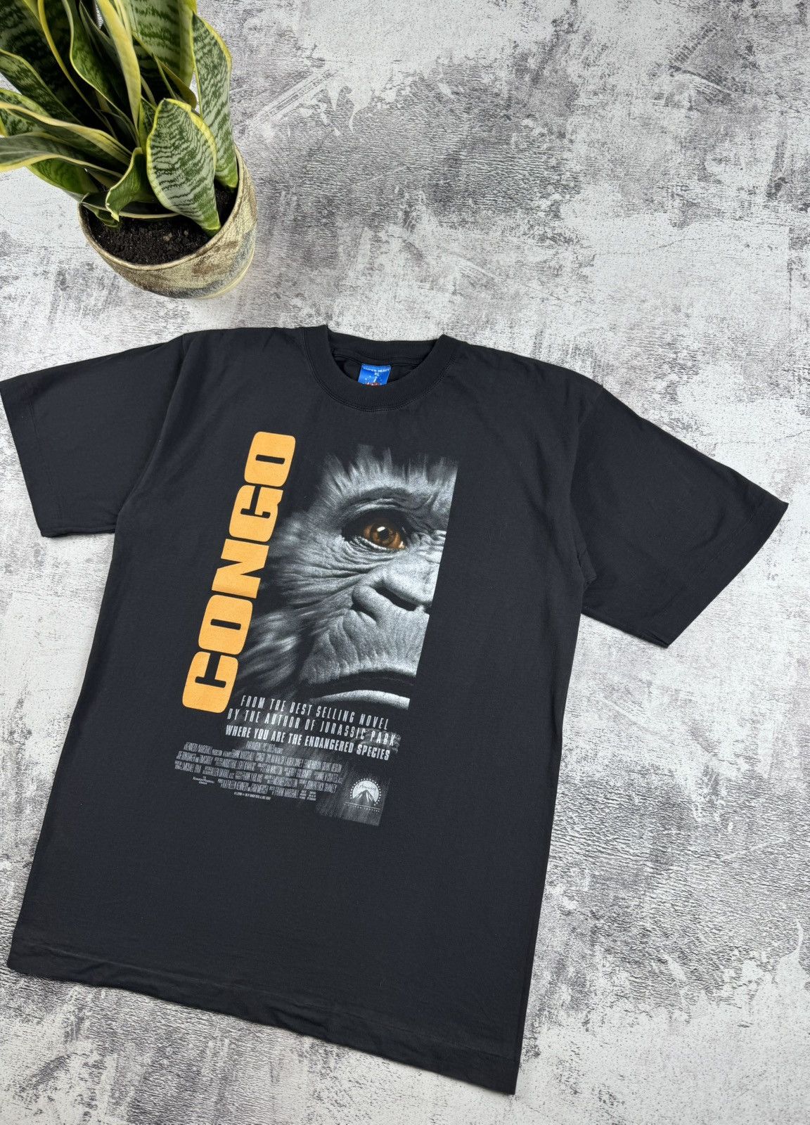 Vintage 90S Congo Film Monkey Authentic Merch 90S 1995 T Shirt Tee Size US XL / EU 56 / 4 - 3 Thumbnail