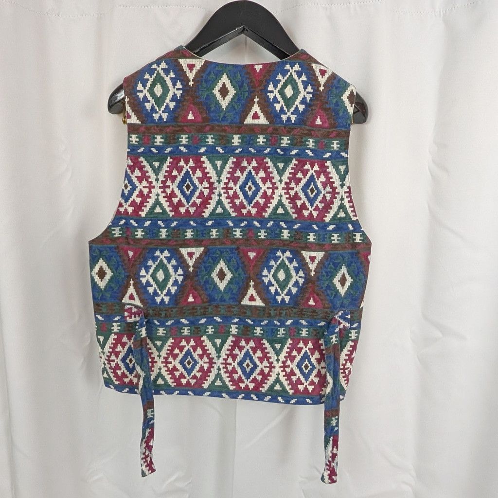 J. Jill × Vintage (Actual) Vintage J. Jill Western Geometric Print Vest Size L / US 10 / IT 46 - 6 Thumbnail