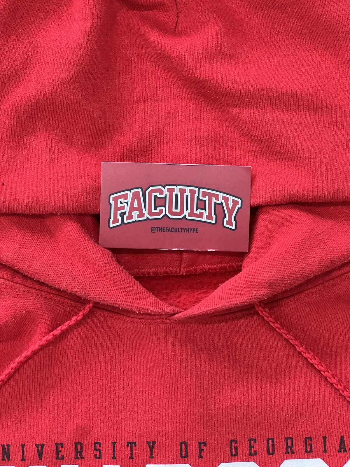 NCAA Vintage University of Georgia Bulldogs Red Hoodie Large Size US L / EU 52-54 / 3 - 3 Thumbnail