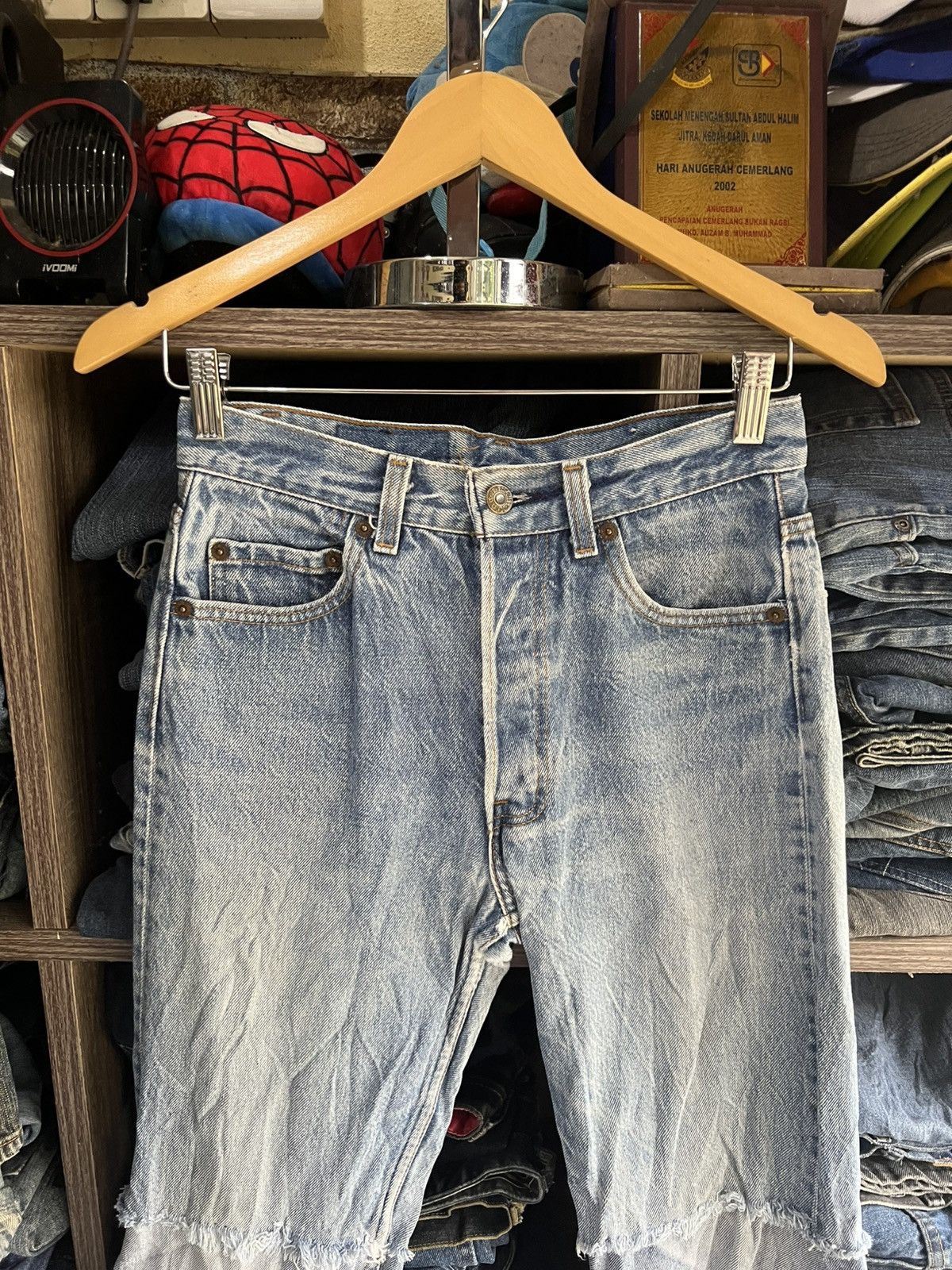 Levi's 🔥Vintage Levis 501 Distressed Denim Size US 28 / EU 44 - 3 Thumbnail