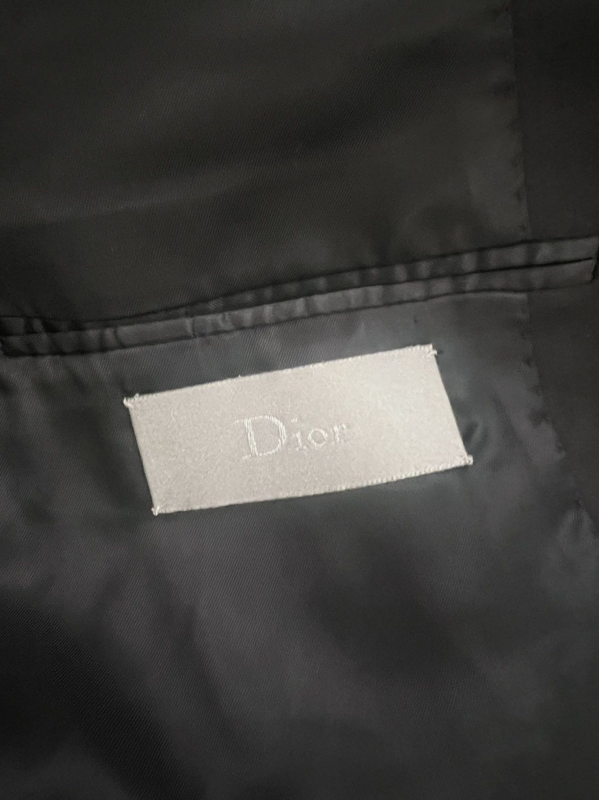 Dior × Hedi Slimane Hedi Gorgeous DH Archive FW2007 “Grain de poudre” Blazer Size 50R - 4 Thumbnail