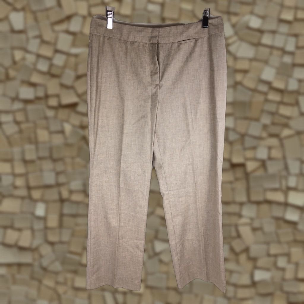 Isaac Mizrahi VINTAGE Isaac Mizrahi Dress Pants Women's Size 6 Tan Khaki Beige Flat Front Stretch Dress Pants Womens Mens Girls Size 28" / US 6 / IT 42 - 1 Thumbnail