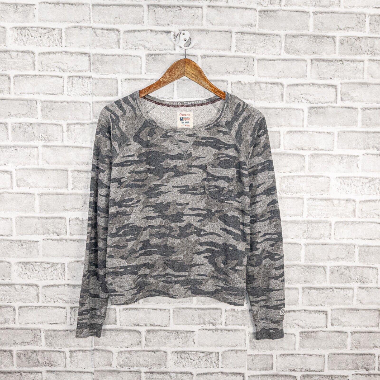 Champion Champion x Todd Snyder Crew Pullover Sweatshirt Terry Camo Size M / US 6-8 / IT 42-44 - 7 Thumbnail