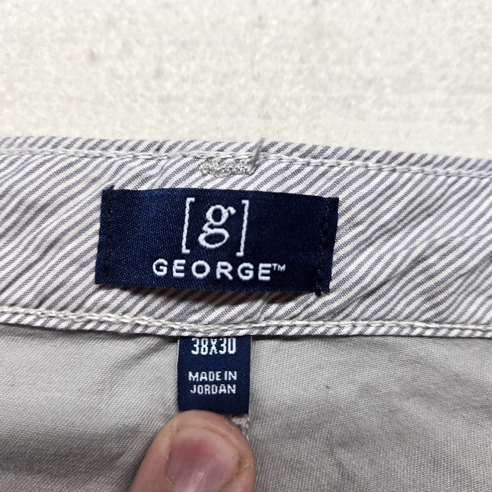 George George Solid Gray Chino Pants Adult Mens Size 38 x 30 Size US 38 / EU 54 - 3 Thumbnail
