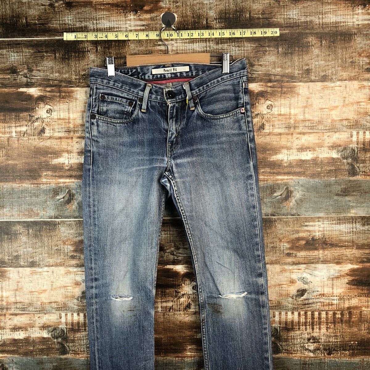 Levi's Levis Blue Distressed Denim Pants #A2076 Size US 29 - 2 Thumbnail