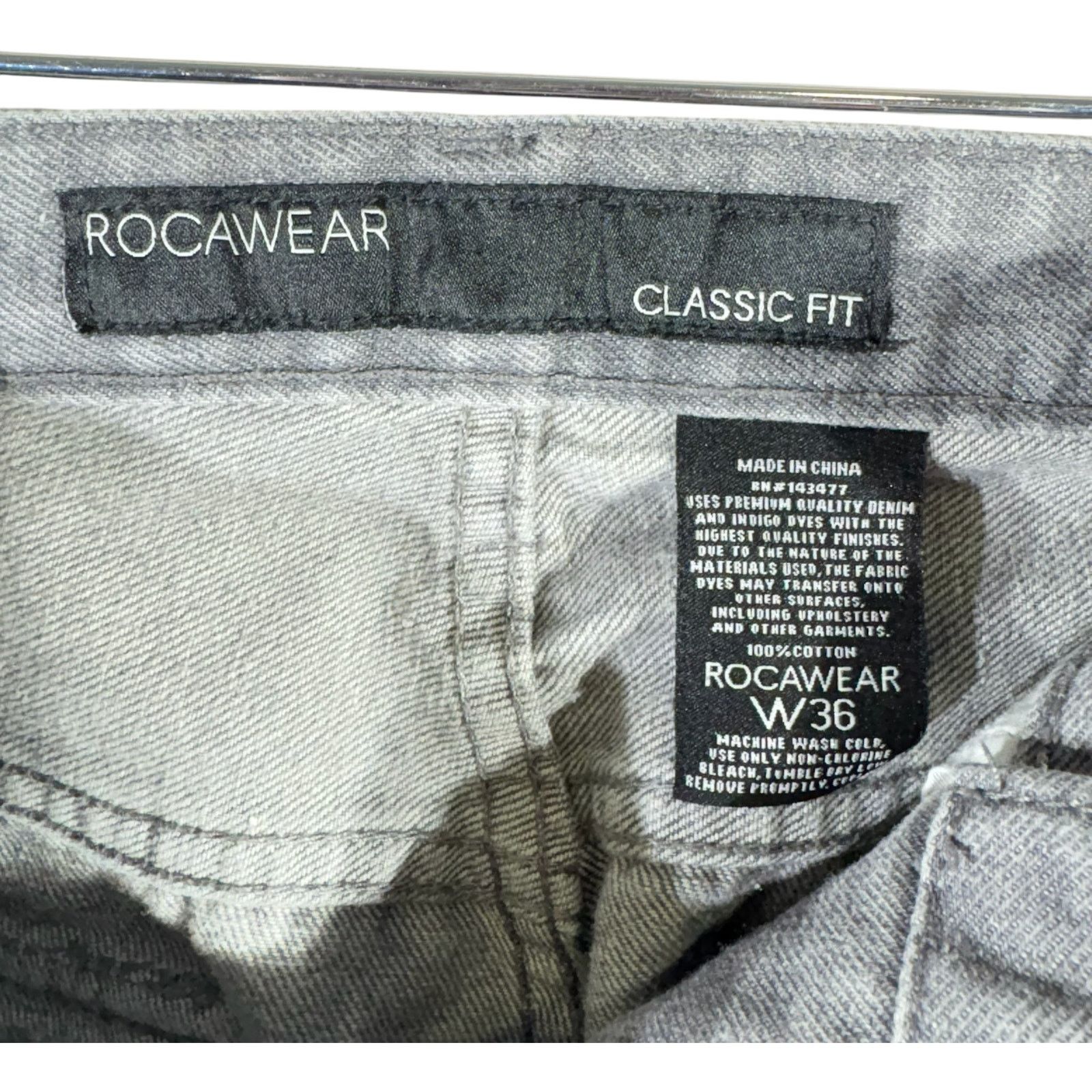 Rocawear Vintage Roca Wear Embroidered Straight Leg Denim Jeans 36x31 Size US 36 / EU 52 - 7 Thumbnail