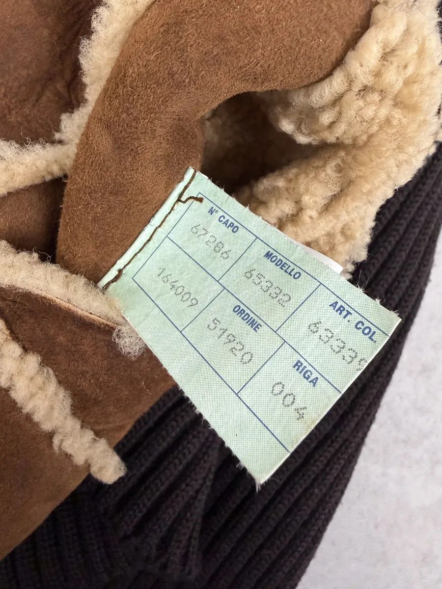 Dolce & Gabbana 1990s Dolce & Gabbana Brown Shearling Wool Leather Jacket Size US M / EU 48-50 / 2 - 9 Thumbnail