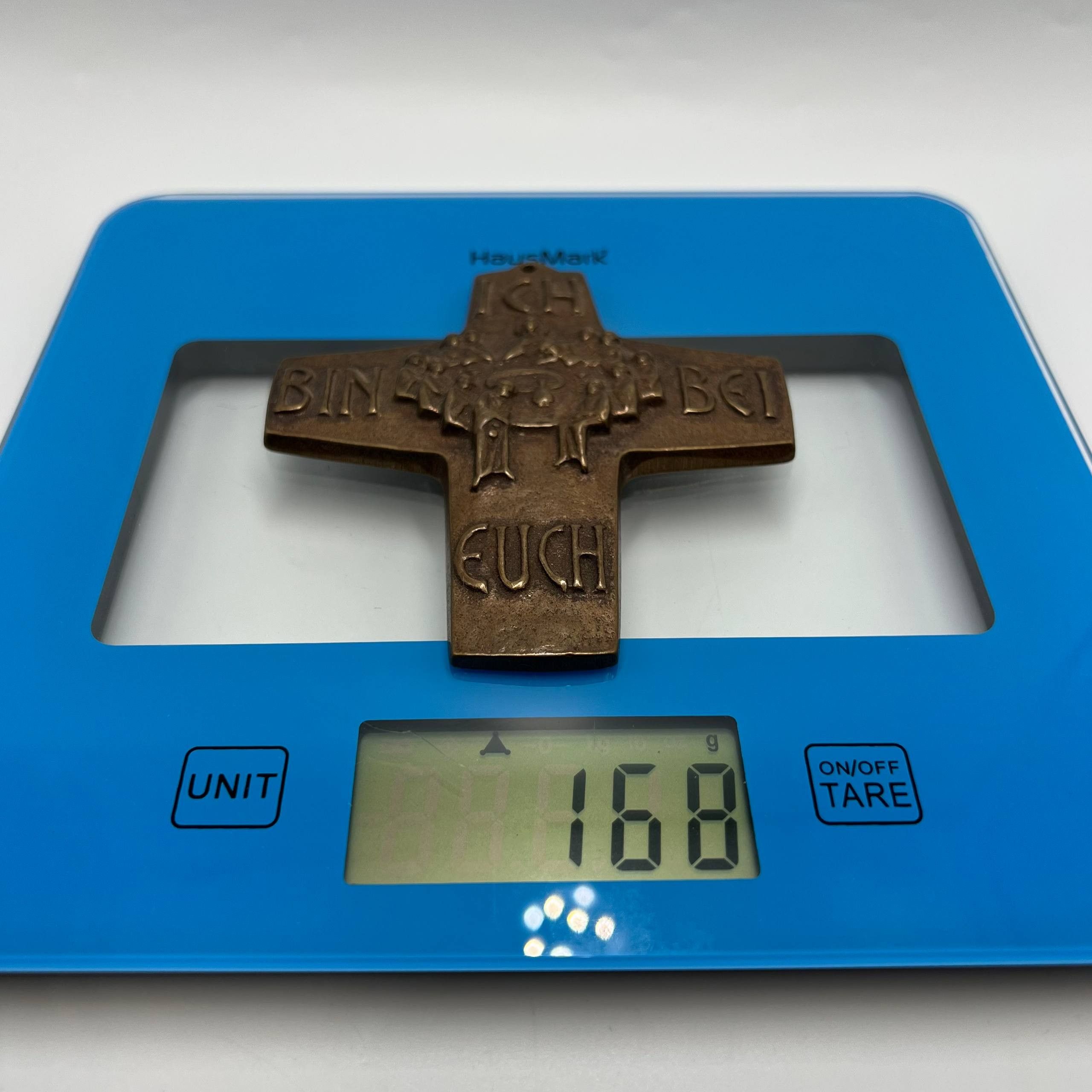 Vintage 1960s Vintage Religion Bronze Wall Cross Germany Size ONE SIZE - 5 Thumbnail
