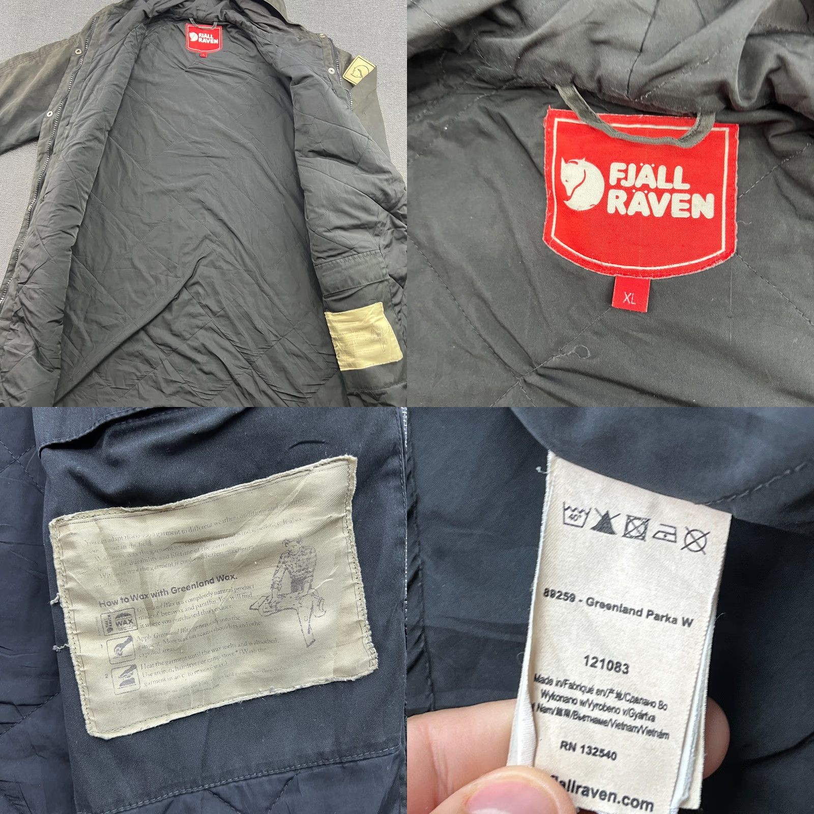 Vintage Fjällräven Greenland Parka Jacket G-1000 Womens XL Green Hooded Size XL / US 12-14 / IT 48-50 - 9 Thumbnail