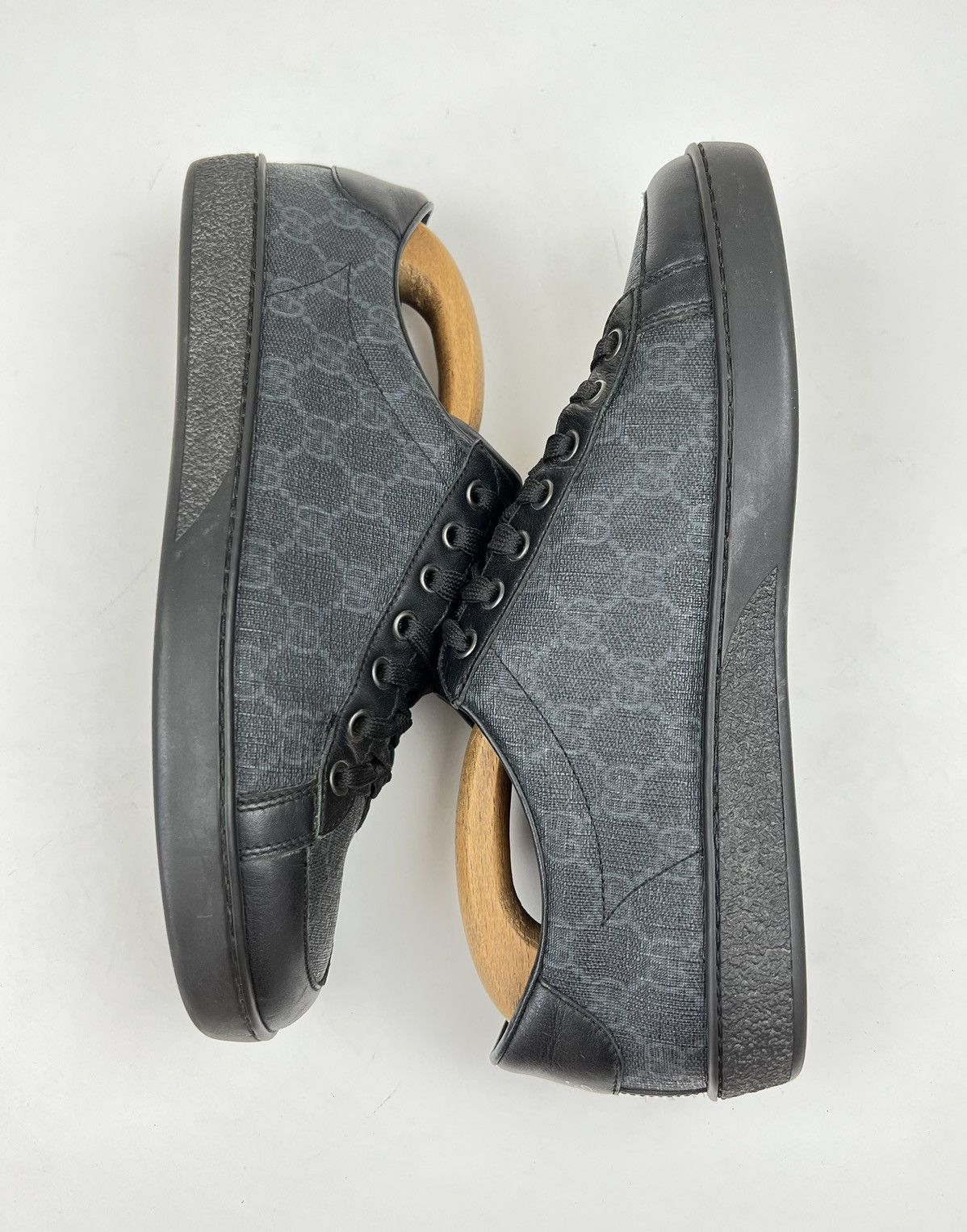 Gucci GUCCI Sneakers Low Top Leather Shoes BROOKLYN GG Monogram Size US 8 / EU 41 - 11 Thumbnail