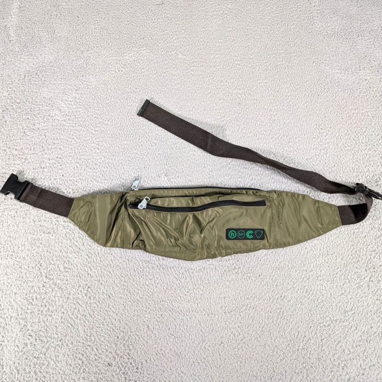 Vintage Hidden NY Shotta Bag V2 Olive Waist Pack Mens One Size Adjustable Travel Hiking Bag Style Belt Bag & Fanny Pack Green Size ONE SIZE - 2 Thumbnail