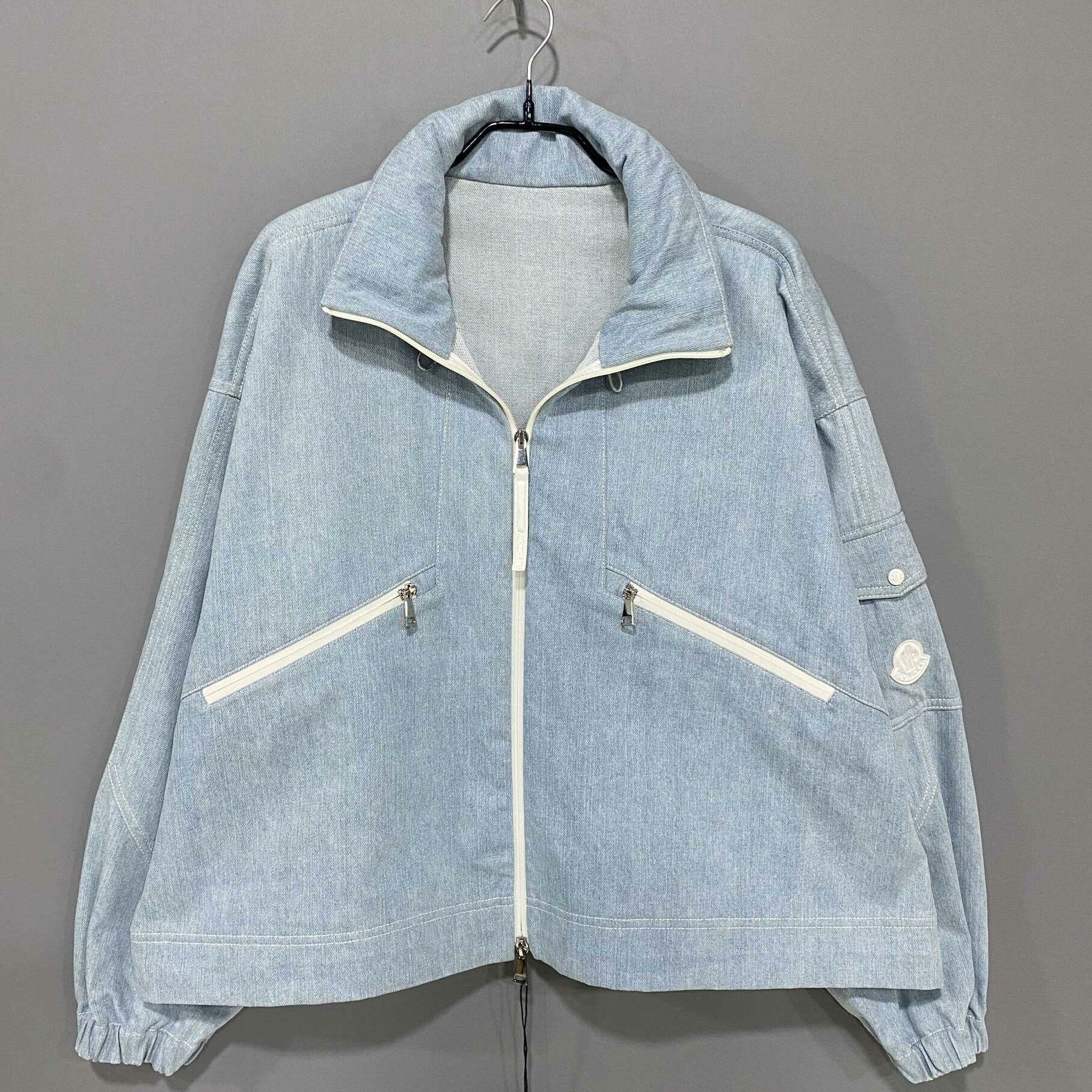Moncler Moncler Denim Blue Jacket S Women Size S / US 4 / IT 40 - 1 Thumbnail